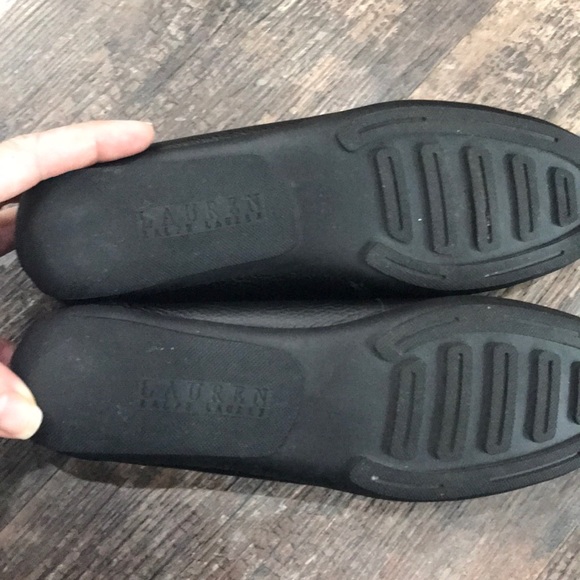 Lauren Ralph Lauren Black & Gold Loafers - Picture 9 of 13